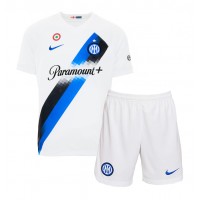 Camiseta Inter Milan Henrikh Mkhitaryan #22 Visitante Equipación para niños 2023-24 manga corta (+ pantalones cortos)